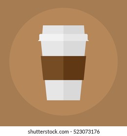 take away coffee flat icon