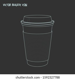 Take away coffee icon line element. Vector illustration of take away coffee icon line isolated on clean background for your web mobile app logo design.