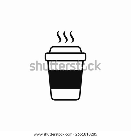 take away coffee icon sign vector