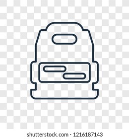 Take away concept vector linear icon isolated on transparent background, Take away concept transparency concept in outline style