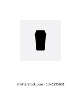 take away cup coffee icon vector