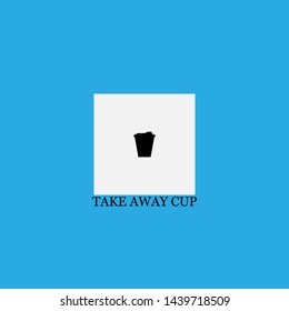 take away cup icon sign signifier vector