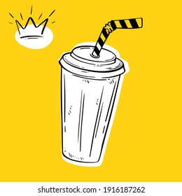 Take away drink vector illustration