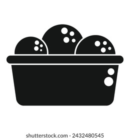 Take away food box icon simple vector. Fast food. Street food shop