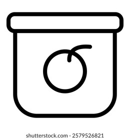 Take away food icon. Outline Take away food vector icon for web design isolated on white background