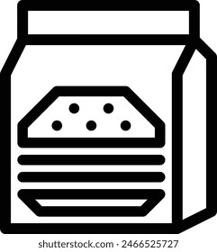 take away food icon, takeout food icon, food paper bag icon