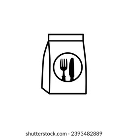 take away food icon vector takeaway food delivery service