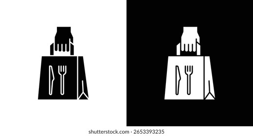 Take away food icon Vector scalable graphics