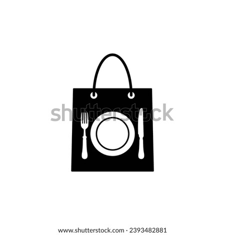take away food icon vector takeaway food delivery service