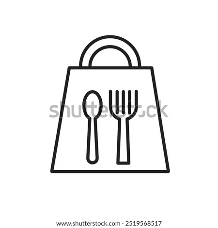 Take away foodline icon. vector illustration. EPS10