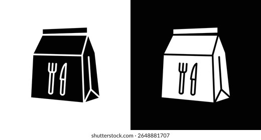 Take away icon of a flat style vector
