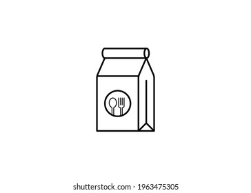 Icono de eliminación. Iconos de paquetes para la entrega. Vector de material de estilo de línea delgada.