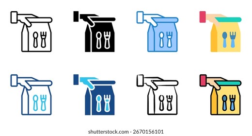 take away icon set multiple style collection 
