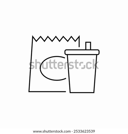 take away icon sign vector