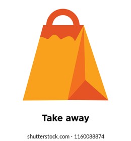 Take away icon vector isolated on white background, Take away transparent sign