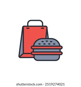 Take away icon. vector.Editable stroke.linear style sign for use web design,logo.Symbol illustration.