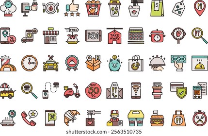 Take away icons High-Quality Vector Icons Collection with Editable Stroke. Ideal for Professional and Creative Projects.