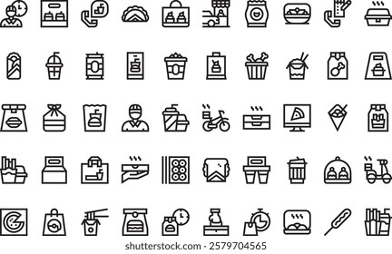 Take away icons High-Quality Vector Icons Collection with Editable Stroke. Ideal for Professional and Creative Projects