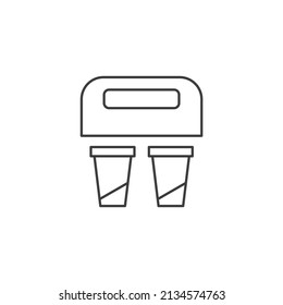 take away icons  symbol vector elements for infographic web