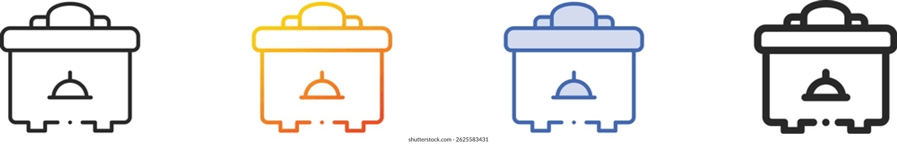 take away icon.Thin Linear, Gradient, Blue Stroke and bold Style Design Isolated On White Background