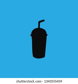 take away juice icon vector