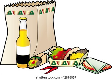 take away mexican bag