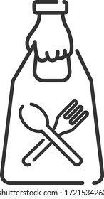 Take away paper food bag