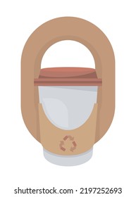 Take Away Pot Mockup Icon