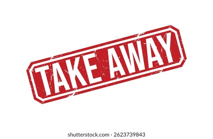 TAKE AWAY rubber stamp on white background. TAKE AWAY Stamp.