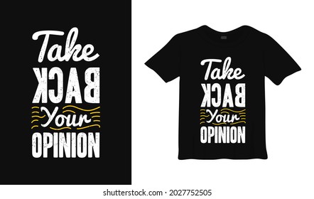 recuperar tu opinión tipografía diseño de camisetas.
