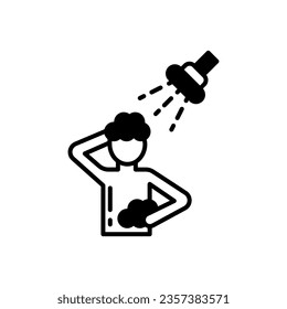 Take Bath icon in vector. Illustration