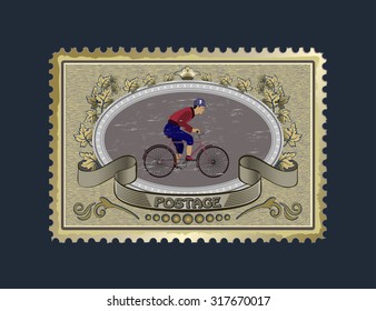 Take the brand and glue the envelope to send to friends
mark for mail on a bicycle racer for your pictures and congratulations. relatives and friends will love and appreciate.