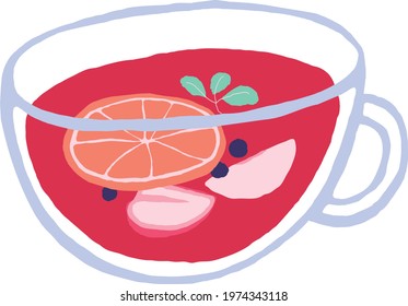 take a break with fruit tea