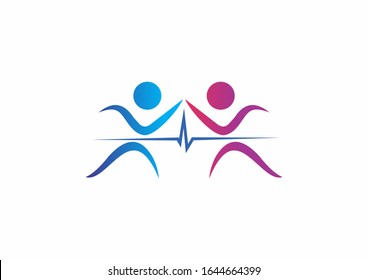 Take care of health vector logodesign template