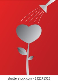 take care the heart tree background for valentine