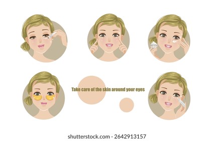 Tome cuidado com a pele ao redor dos olhos