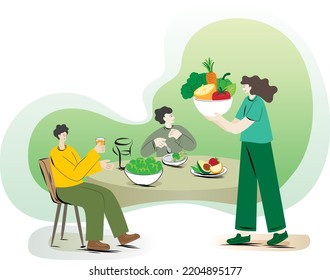 Take care of your health. Vector illustration for design.