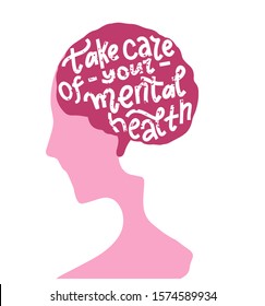Take care of your mental health. Dementia care hand written letters