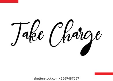Take Charge style typography text