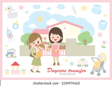 take a child to and from the kindergarten