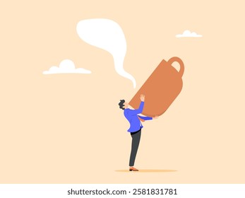 Take a coffee break to refresh yourself or improve your productivity