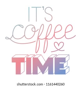 take a coffee message hand made font