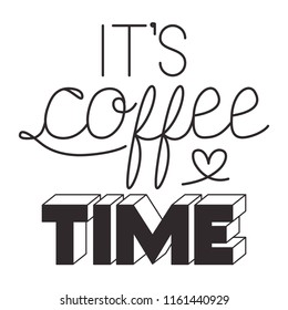 take a coffee message hand made font