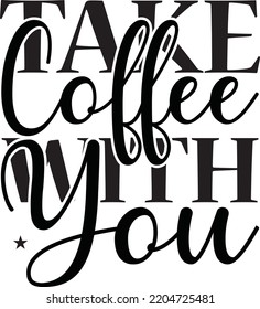 take coffee with you vector file