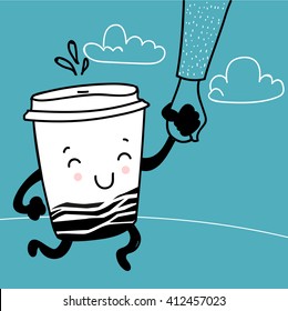 take a cup of coffee to go