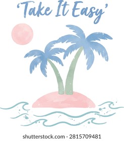 Take It Easy Palm Tree Island