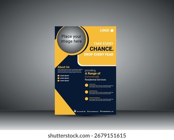 aproveite cada chance solte cada medo flyer design