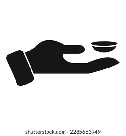 Take eye lens icon simple vector. Optical clinic. Check care