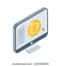 Take a glance at this isometric icon of ppc advertisement