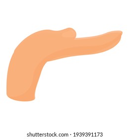 Take hand gesture icon. Cartoon of Take hand gesture vector icon for web design isolated on white background